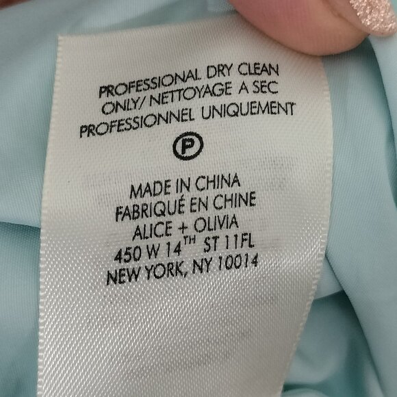 Alice and Olivia Gown Powder Blue NWT MSRP $595 - Picture 9 of 12